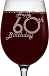 Engraved Wine Glass