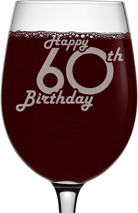 Engraved Wine Glass