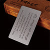 Engraved Card For Dad
